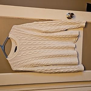 Tahari sweater, size L, White